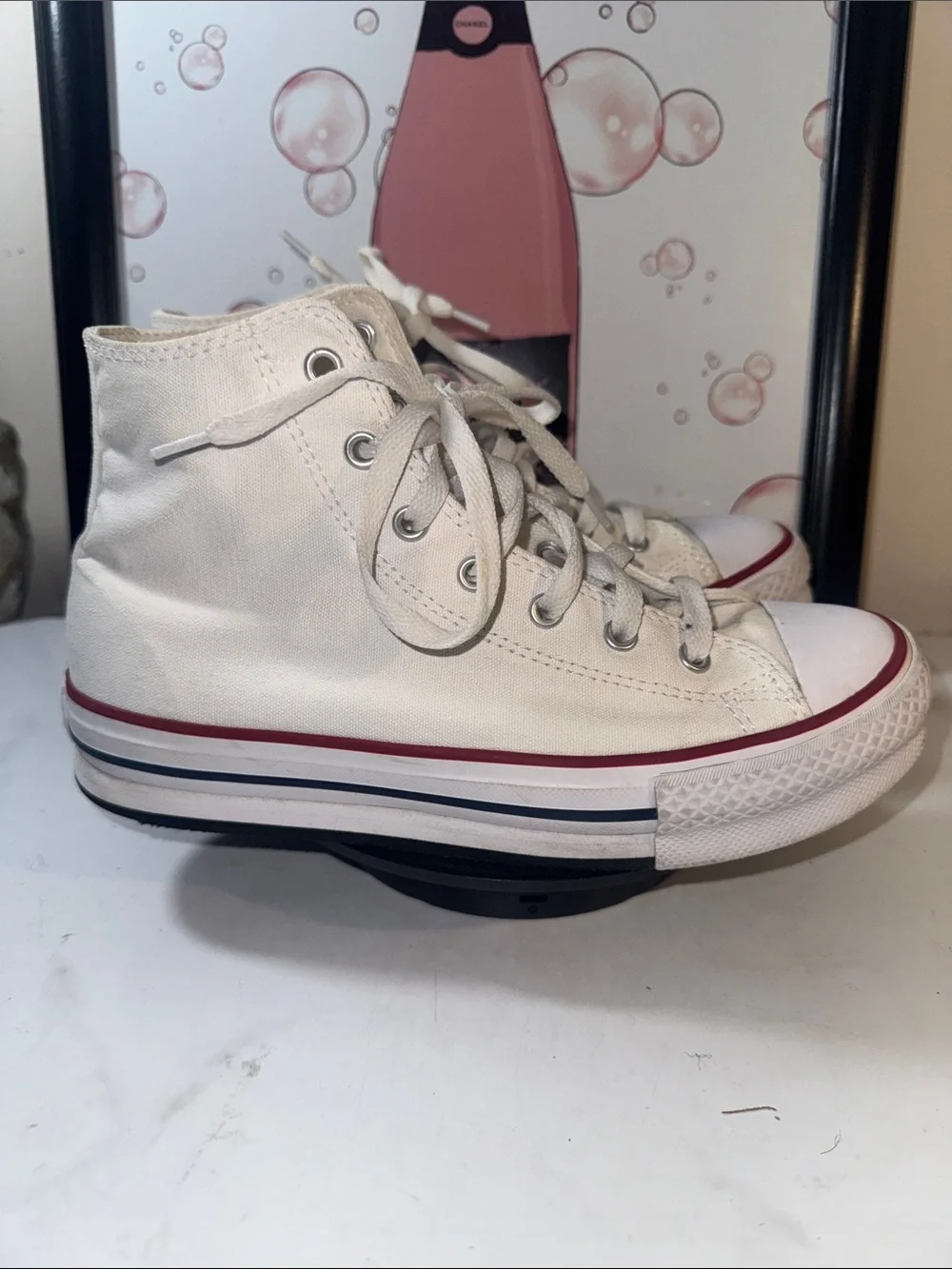 Converse Chuck Taylor All Star High-Top Platform Sneakers - Kids Size 5.5